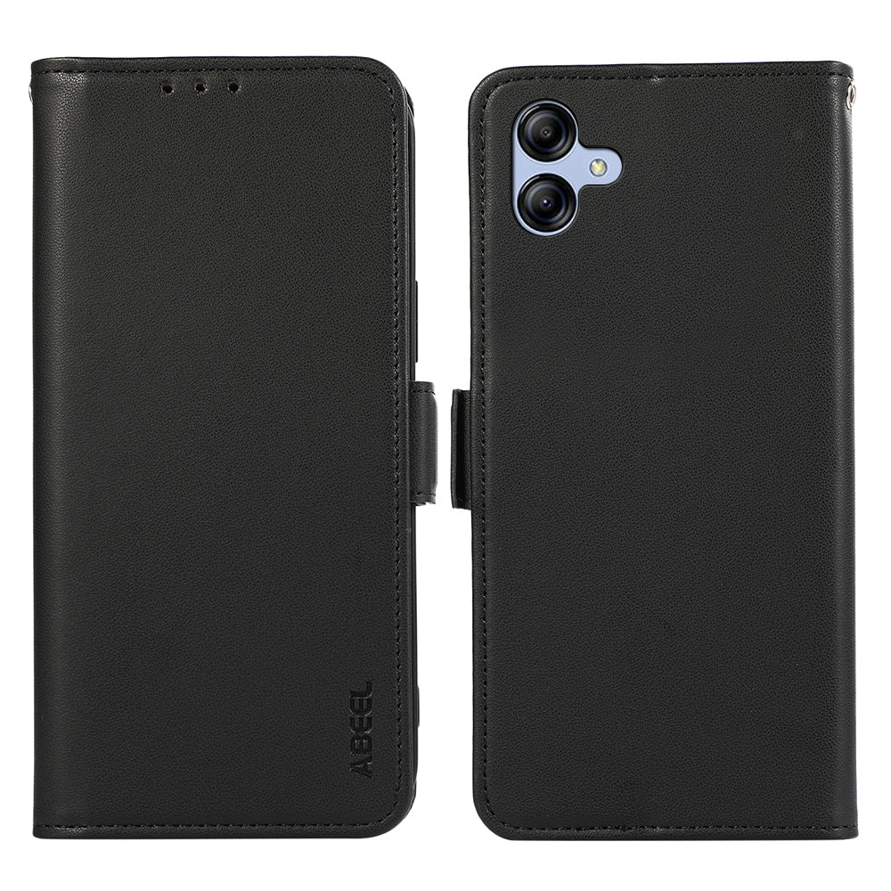 ABEEL For Samsung Galaxy A04 4G (164.4 x 76.3 x 9.1 mm) PU Leather Wallet Stand Case RFID Blocking Phone Shell ABEEL For Samsung Galaxy A04 4G (164.4 x 76.3 x 9.1 mm) PU Leather Wallet Stand Case RFID Blocking Phone Shell